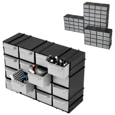 Imagem de Mini organizador de plastico modulavel com 16 gavetas - ARQPLAST