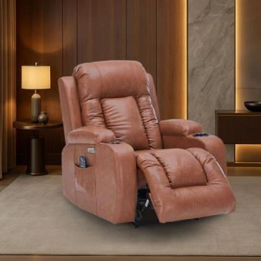 Imagem de Poltrona do Papai Reclinável Elétrica Austin com Massagem Aquecimento 