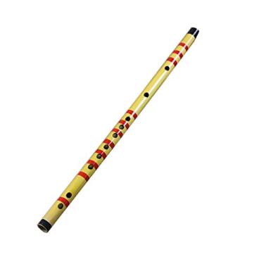 Imagem de Flauta de bambu flauta de bambu flauta de madeira artesanal instrumento musical flauta de bambu instrumento musical flauta para iniciantes instrumentos profissionais tradicionais gravador soprano