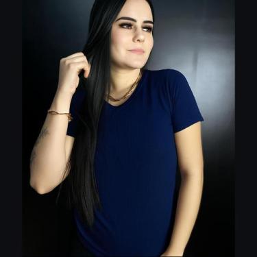 Imagem de Camisa Dry Fit Feminina Academia Manga Curta Furinho Fitness - Blanco 