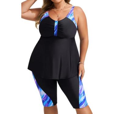 Imagem de Conjunto de tanquínis Hanna Nikole Plus Size 2025, roupa de banho fran