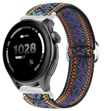 Imagem de Compatível com pulseira de relógio inteligente Cubitt Viva Pro, pulseira de substituição ajustável de nylon elástico Lamshaw compatível com relógio inteligente Cubitt Viva Pro, Viva, Aura Pro, Aura