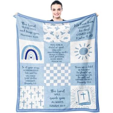 Imagem de Presente de batismo Throw Blanket Muxuten para meninos 103x127cm