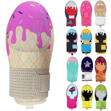 Imagem de Luva deslizante, luva deslizante de beisebol juvenil, luvas deslizantes de proteção de base, equipamentos de proteção de beisebol (biscoitos de morango, jovens)