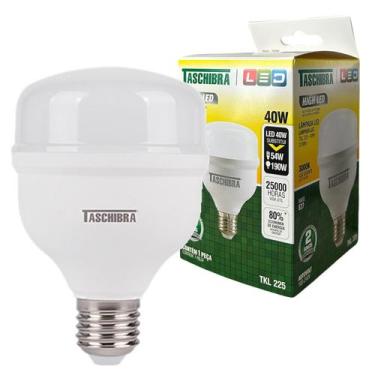 Imagem de Lampada Led Bulbo 40w Luz Quente 3000k Amarela Alta Potencia - TASCHIB