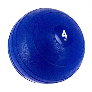 Imagem de Bola Medicine Ball 4kg Magussy Azul Borracha