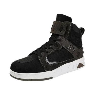 Imagem de Botas De Motocicleta Masculinas Em Couro Microfibra Respirável Antider