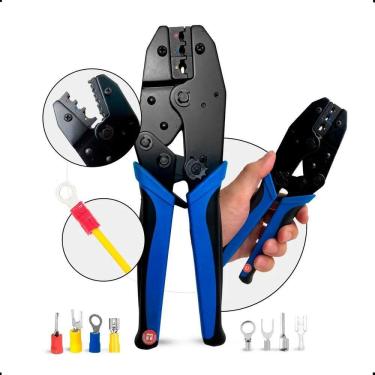 Imagem de 2X Alicate Crimpar Prensa Conector Terminal Pré-Isolado Não-