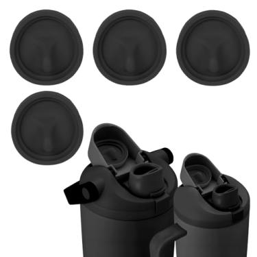 Imagem de 4 peças de rolha de substituição compatíveis com garrafas e copos FreeSip Sway Owala 850 g e 1,134 g, tampa de silicone para garrafa de água, tampa superior acessórios de peças de substituição para