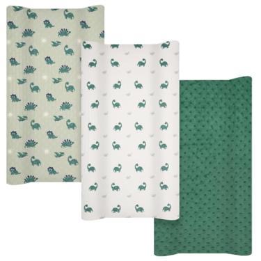 Imagem de Capa de almofada de mesa, lençol para trocador, mini lençol de berço, capa de trocador de bebê, lençol versátil para bebê, fralda confortável e estável para uso doméstico infantil (verde)