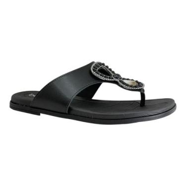 Imagem de Sandália Rasteira Feminina Pedraria Beira Rio 8507.119, 36