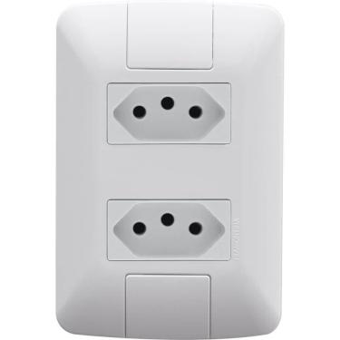 Imagem de Conjunto Com 2 Tomadas 2p+t 20 Ampères 250 Volts - 57241066 - Tramontina