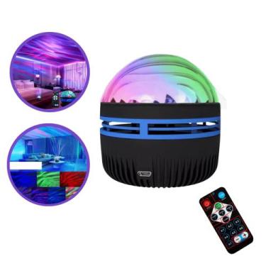 Imagem de Projetor Laser Bola Magic Colorida Luz Ejeito Chama Em Onda L1211446 -