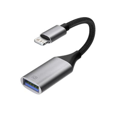 Imagem de Adaptador de cabo USB 3.0 OTG Adaptador de câmera Lightning para USB p