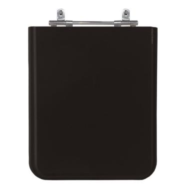 Imagem de Assento Poliéster Laminado Square Preto Tampa Vaso Incepa