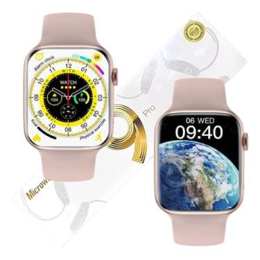 Imagem de Relógio Smartwatch Rosa para Celulares Samsung e Motorola - Compatível