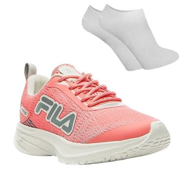 Imagem de Kit Tênis Fila KR6 Infantil + Par De Meia