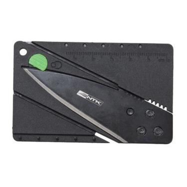 Imagem de Canivete NTK Tático Chad Em Forma de Cartão - Preto