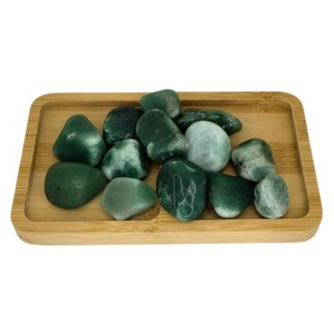 Imagem de Quartzo Verde Pedra Rolada 250g Semi Preciosa Pedra da Cura