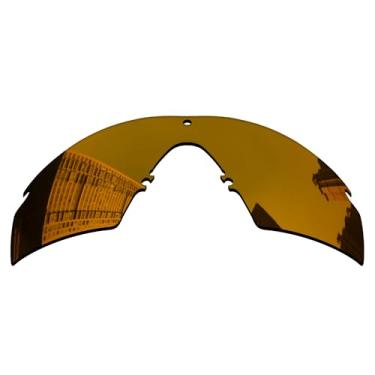 Imagem de Acefrog Lentes de reposição polarizadas de 1,5 mm para óculos de sol Oakley Si Ballistic M Frame 2.0/3.0, material atualizado, resistente a impactos - Bronze dourado polarizado espelhado - 1,5 mm