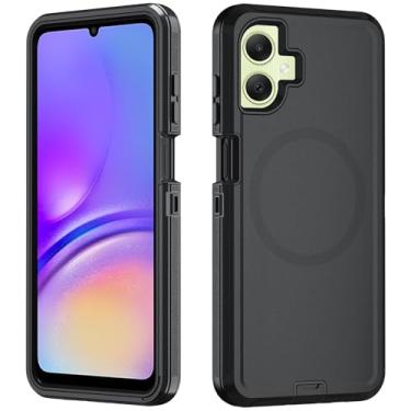 Imagem de Asuwish Capa de celular para Samsung Galaxy A05 com protetor de tela de vidro temperado, capa magnética híbrida à prova de choque, à prova de quedas, acessórios resistentes de corpo inteiro Ao5 A 05