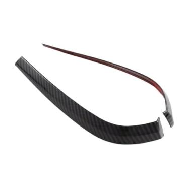 Imagem de Grade de carro Farol traseiro Sobrancelha compatível com C-HR 2017 asa de teto traseiro alça de tigela tira de acabamento de carbono aparência decoração (espelho retrovisor antirrisco)