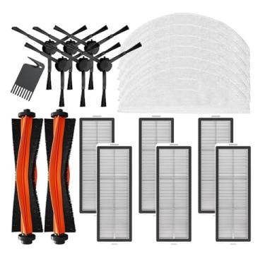 Imagem de Compatible With XiaoMi Mijia Robot Vacuum Mop Ultra Slim STYTJ04ZHM Spare Parts Side/Main Brush Mop Cloth HEPA Filter Brush Cover Dust Box(Set-5)