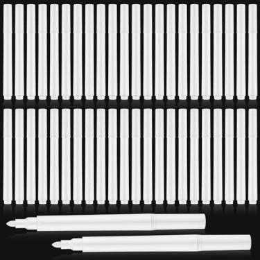 Imagem de Dunzoom 200 canetas de tinta branca à base de água, 9 cm, ponta fina, marcadores de secagem rápida para artes e bricolage em madeira, vidro, metal, plástico, materiais de arte DIY