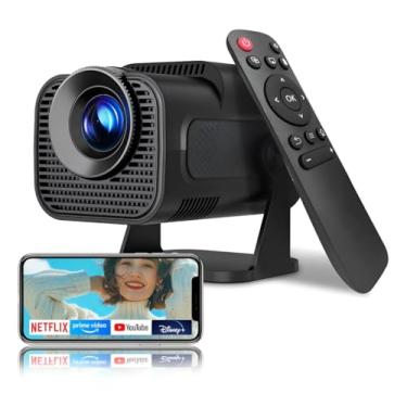 Imagem de Projetor Portatil Mini 5g Wifi 6 Bluetooth 5.0 Android 11 HY320 Projetor 4K 1080 Full HD Suporte 12000 Lumens Para Celular LED Auto Correção Horizontal 180° Linha Premium