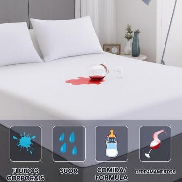 Imagem de Protetor de Colchão Impermeável Queen 1,60 m x 2,00 m 30cm - Casa Bras