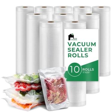 Imagem de EconoHome Sacos de vedação a vácuo resistentes para alimentos - sacos de armazenamento a vácuo de grau comercial, herméticos e à prova de vazamentos para Sous Vide, preparação de refeições,