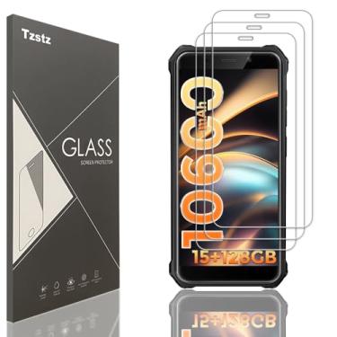 Imagem de Tzstz Película protetora de tela de vidro temperado com 3 peças para FOSSiBOT F101 / FOSSiBOT F101 Pro 13.8 cm de dureza 9H antirriscos HD