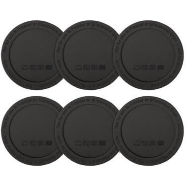 Imagem de Prurex Fundo de silicone para protetores de copo Stanley para Stanley Quencher 30/1,134 g, Owala FreeSip 32/1,134 g e Yeti Rambler 850 g, pacote com 6 almofadas de borracha antiderrapante para copo e