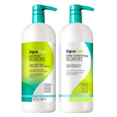 Imagem de Deva Curl No Poo Decadence Shampoo 1000ml e Condicionador 1000ml