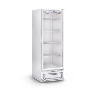 Imagem de Freezer Vertical Dupla Ação Gpa57br Gelopar Expositor Branco 577l 220v