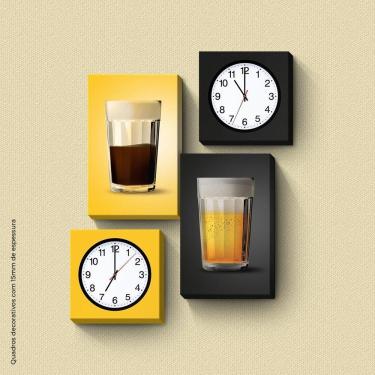 Imagem de Despertar E Anoitecer - Quadro Ou Placa Com 4 Peças 15mm