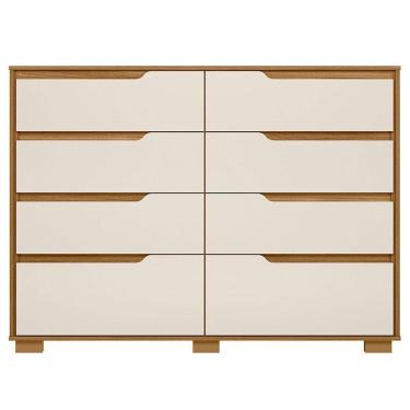 Imagem de Cômoda Gaveteiro Georgia Freijó Off White - Moval
