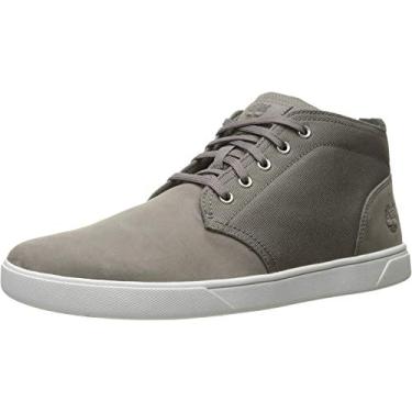 Imagem de Timberland Tênis masculino Groveton LTT Chukka couro e tecido, Cinza, 11