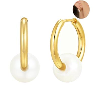 Imagem de Brincos femininos banhados a ouro 14K, feitos de aço hipoalergênico de grau médico, adequados para piercings Tragus e auriculares.