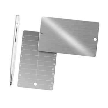 Imagem de IEUDNS 2x Carteiras de Criptomoedas Premium para Hardware, Backups a Frio, Duráveis, Práticas E Fáceis de Usar com Caneta Marcadora