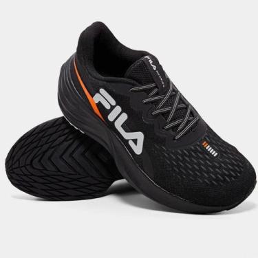 Imagem de Tênis Fila Comet 2 Masculino - Preto e Laranja, 40