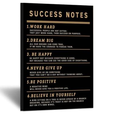 Imagem de Luxey Aura Cartazes motivacionais arte de parede de escritório, pôsteres de notas de sucesso, citações inspiradoras, arte moderna, decoração de casa para decoração de parede, decoração de quarto