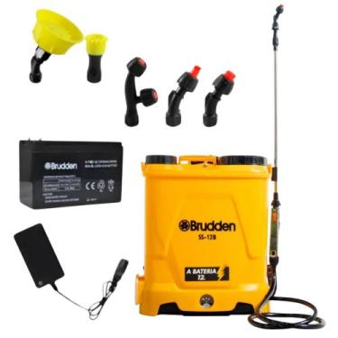 Imagem de Pulverizador Elétrico e Manual Costal Agrícola 12 Litros Pulverização 