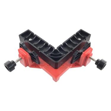 Imagem de Ｂｅｓｇａ Grampo de canto portátil e versátil de 90 graus para marcenaria, ideal para prateleiras, caixas, projetos de bricolagem e reparo de móveis, Vermelho