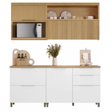Imagem de Armário De Cozinha Completa 100% MDF 4 Portas 4 Gavetas Mariah Nesher,