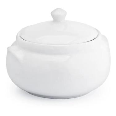 Imagem de Cumbuca Média C/tampa 900ml Porcelana 1ºlinha... 1unidade - PORCELANA 