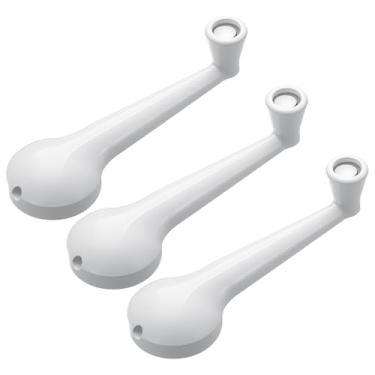 Imagem de Otoolling 3 peças de antena de manivela de elevação branca para trailer, manivela elevada, para modelos de antena de TV de trailer, trailer, motorhome