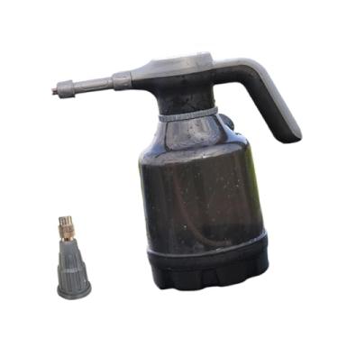 Imagem de RNXRZANK Pulverizador Elétrico de Espuma de 2,5 L, Pulverizador de Jardim, Robusto, Frasco de Pulverização Multifuncional Recarregável para Cuidados com O Carr, Bocal Cinza E Preto