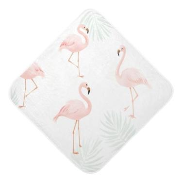 Imagem de Toalhas de bebê com capuz ultra macias absorventes toalhas de banho flamingos musselina algodão toalhas de banho para recém-nascidos bebês 76 x 76 centímetros