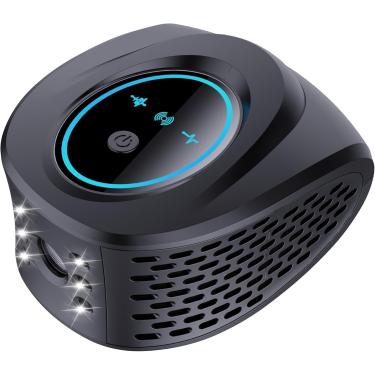 Imagem de Plugue ultrassônico repelente de roedores, repelente de pragas ultrassônico 360° interno com luz estroboscópica de LED para casa e cozinha, dispositivo repelente de esquilo com ondas de pressão para